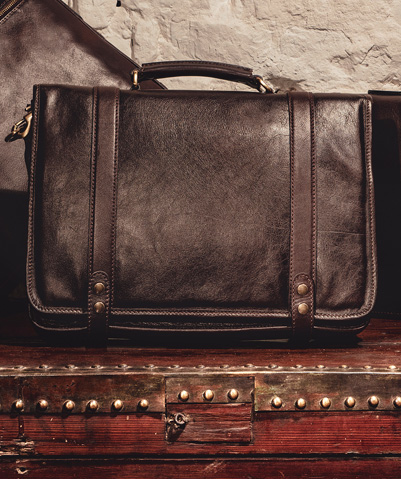 Old Angler Italian Pocket Leather Doctor's Bag