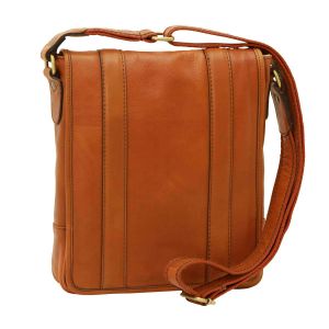 Soft Calfskin Leather Satchel Bag - Gold