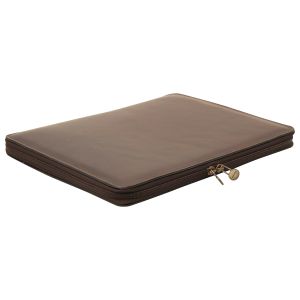 Cowhide leather portfolio - Dark Brown