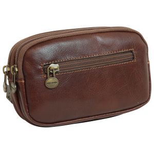 leather belt bag - brown