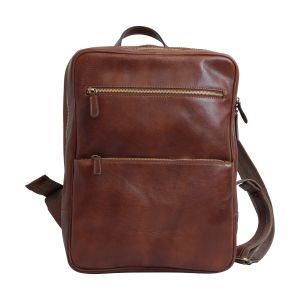 Leather backpack