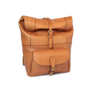 Full grain leather backpack - colonial