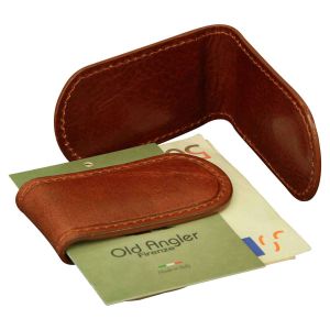 Leather Money Clip - Brown