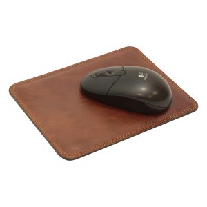 Leather mouse pad - brown