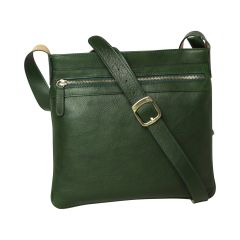 Leather Hip bag - green