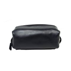 Cowhide beauty case - Black