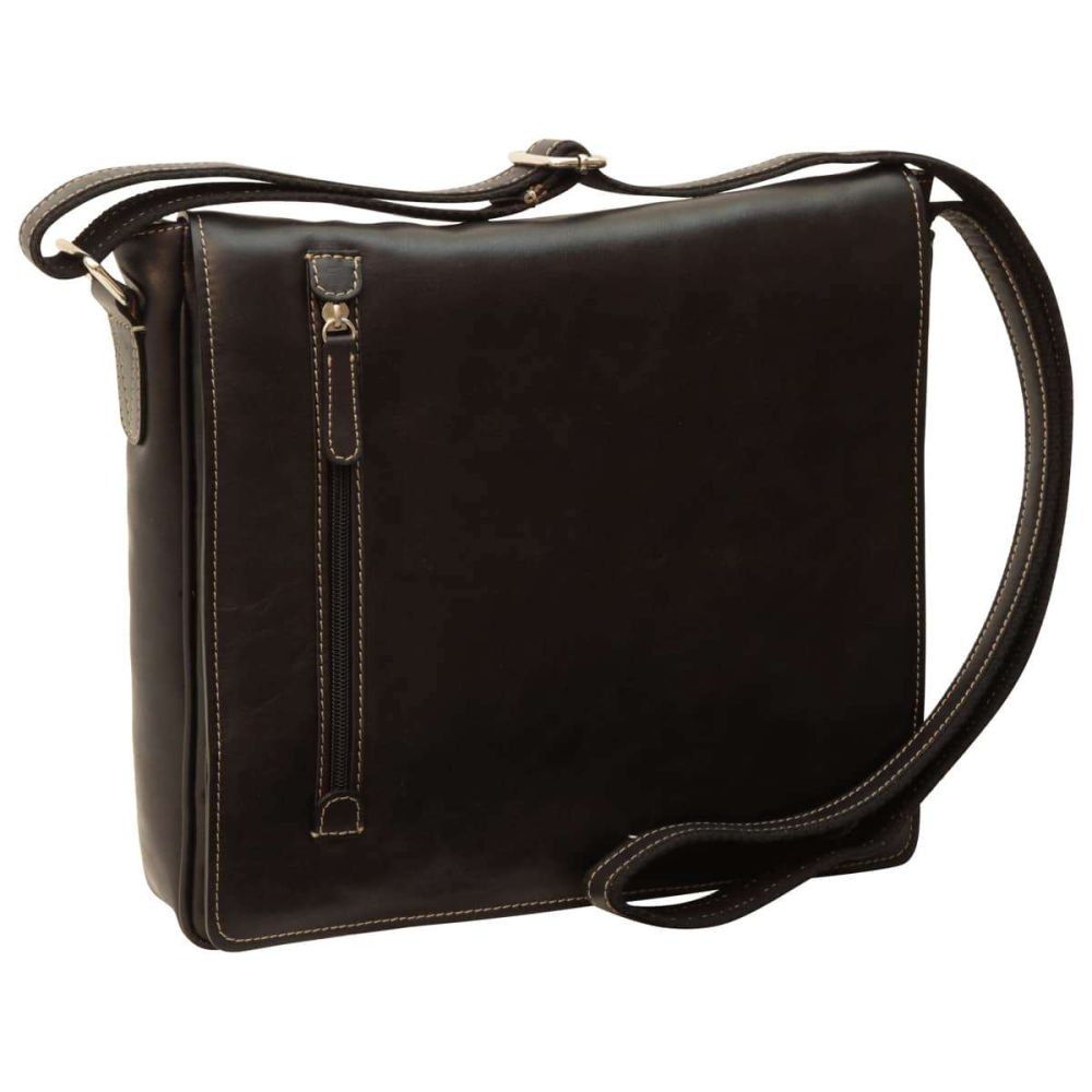 Lightweight Messenger Bag Black 072661NE US Old Angler Firenze