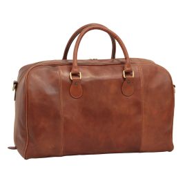 Leather Duffel Bag - Brown | 404289MA | EURO | Old Angler Firenze