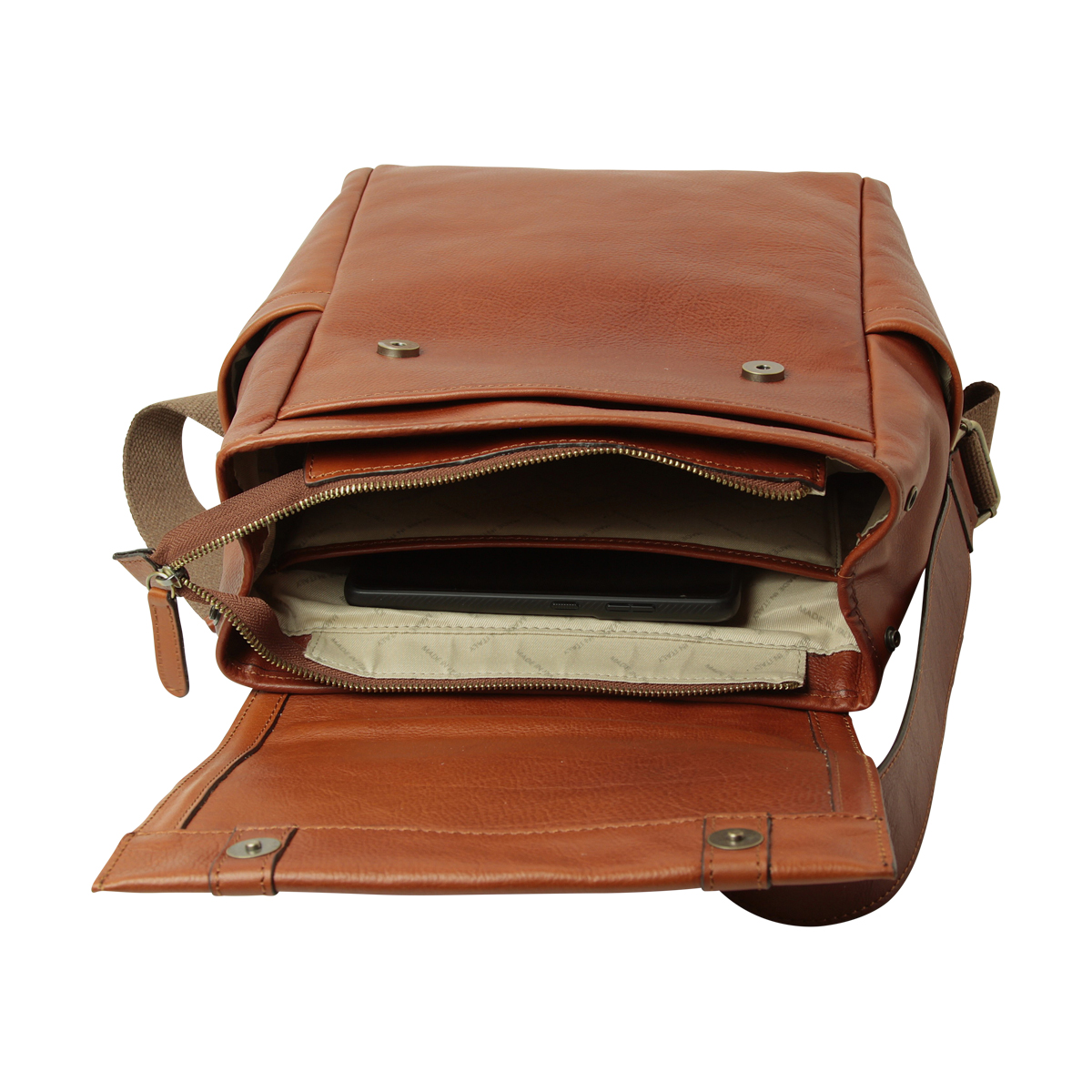 Soft Calfskin Leather Laptop Backpack-TEAK|030891TK|Old Angler Firenze