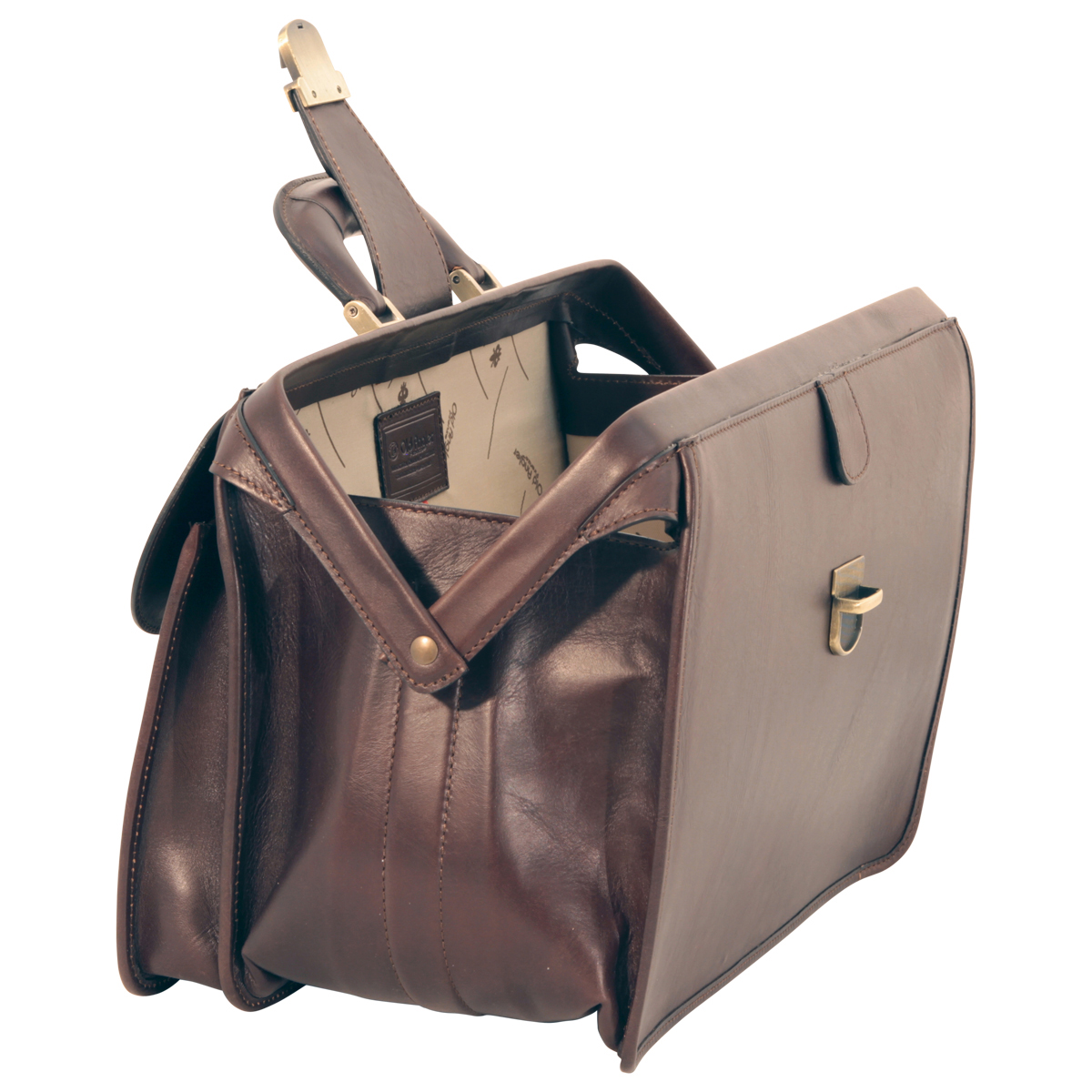 Leather Doctor's Bag - Dark Brown | 092089TM | EURO | Old Angler Firenze