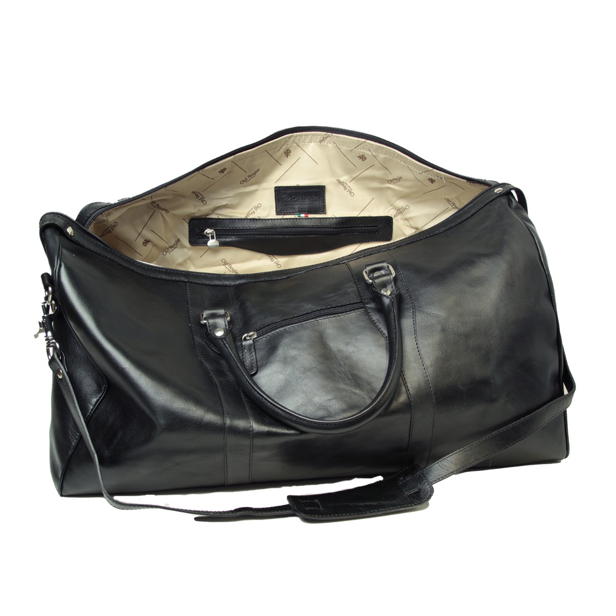 Weekend travel bag-Black|107489NE|Old Angler Firenze