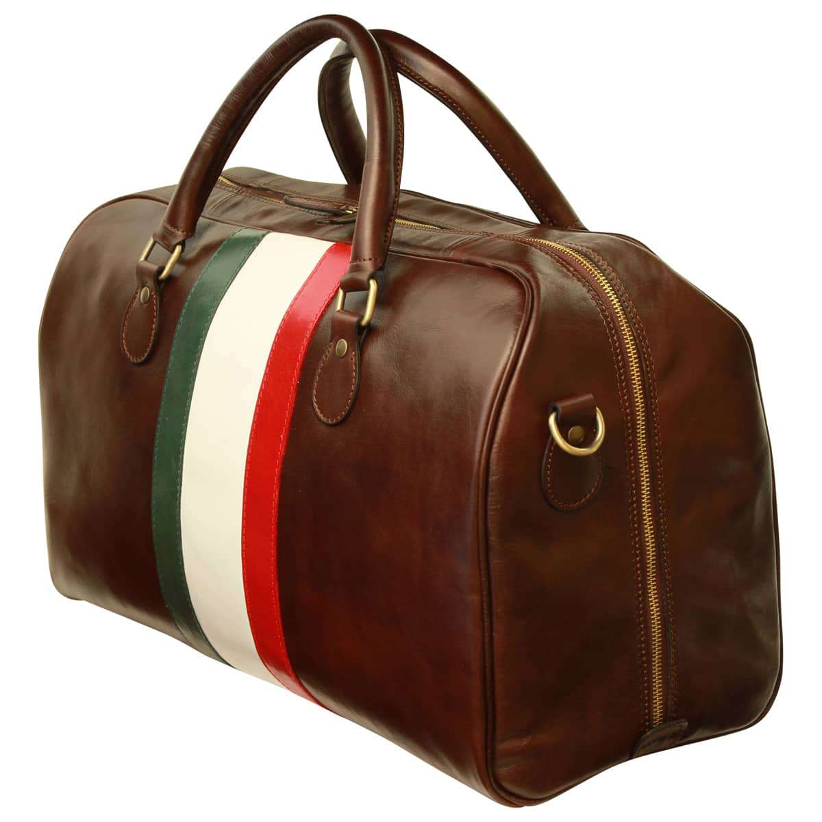 Cowhide Duffel bag - Dark Brown | 404889TM | EURO | Old Angler Firenze