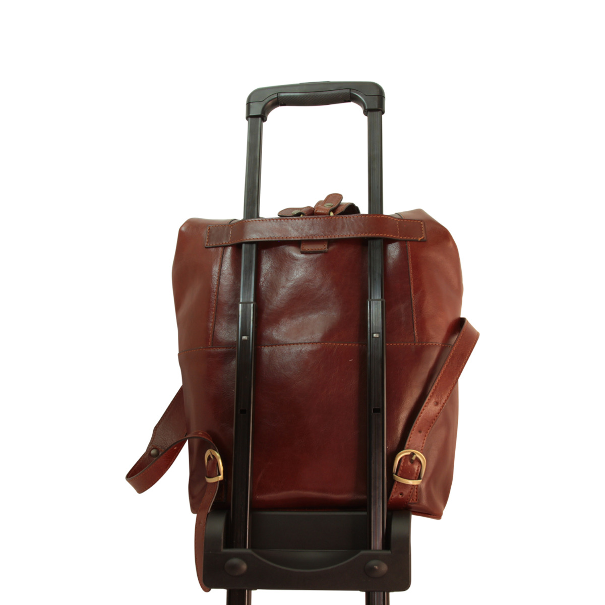 Full grain Leather backpack - Brown 4151|415193MA|Old Angler Firenze