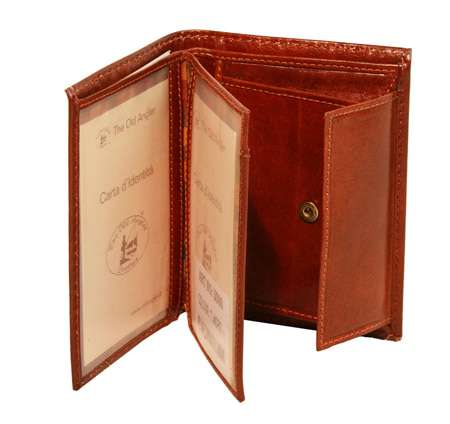 Three part wallet - Brown | 508005MA | EURO | Old Angler Firenze