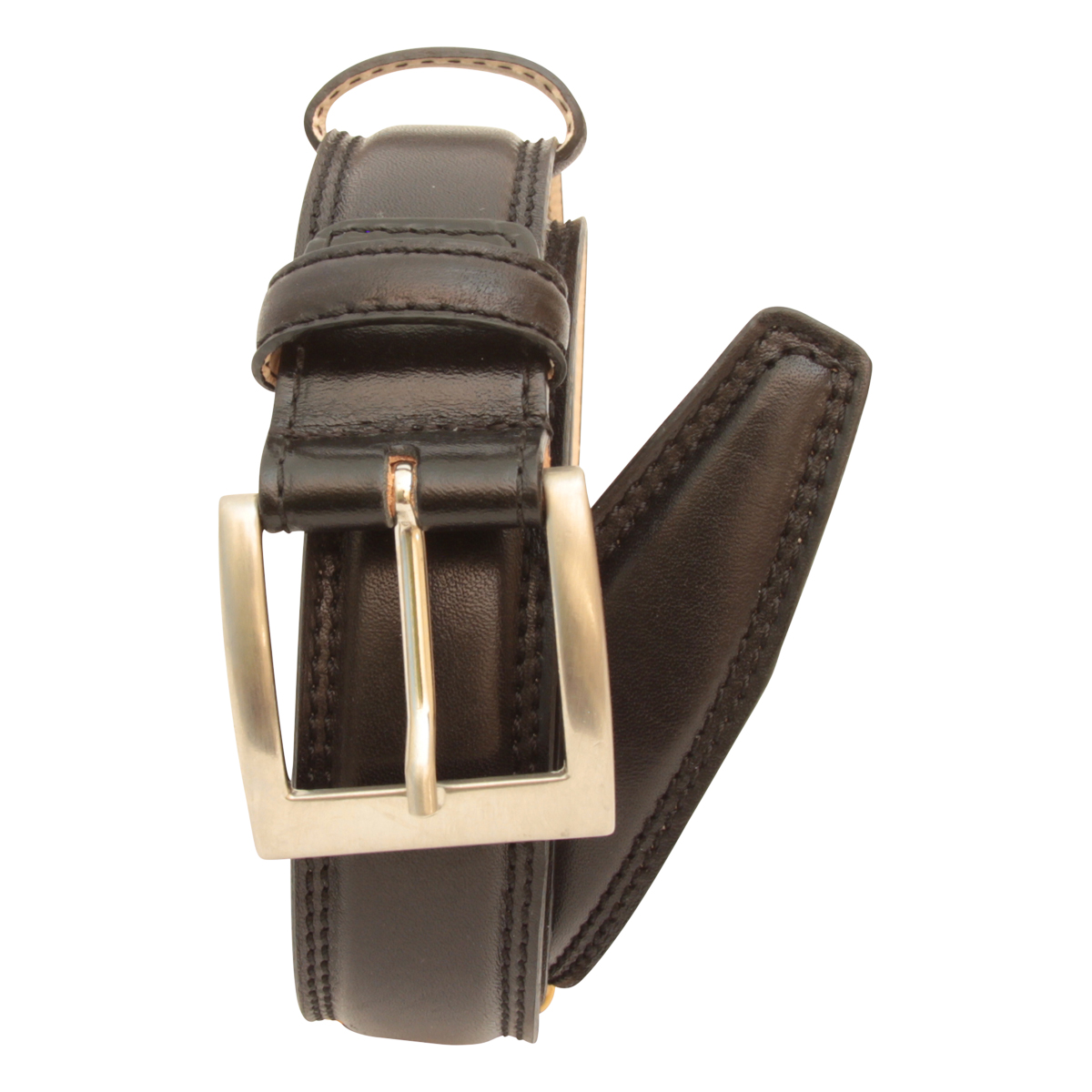 Cintura in pelle - nero | 513705NE | Old Angler Firenze