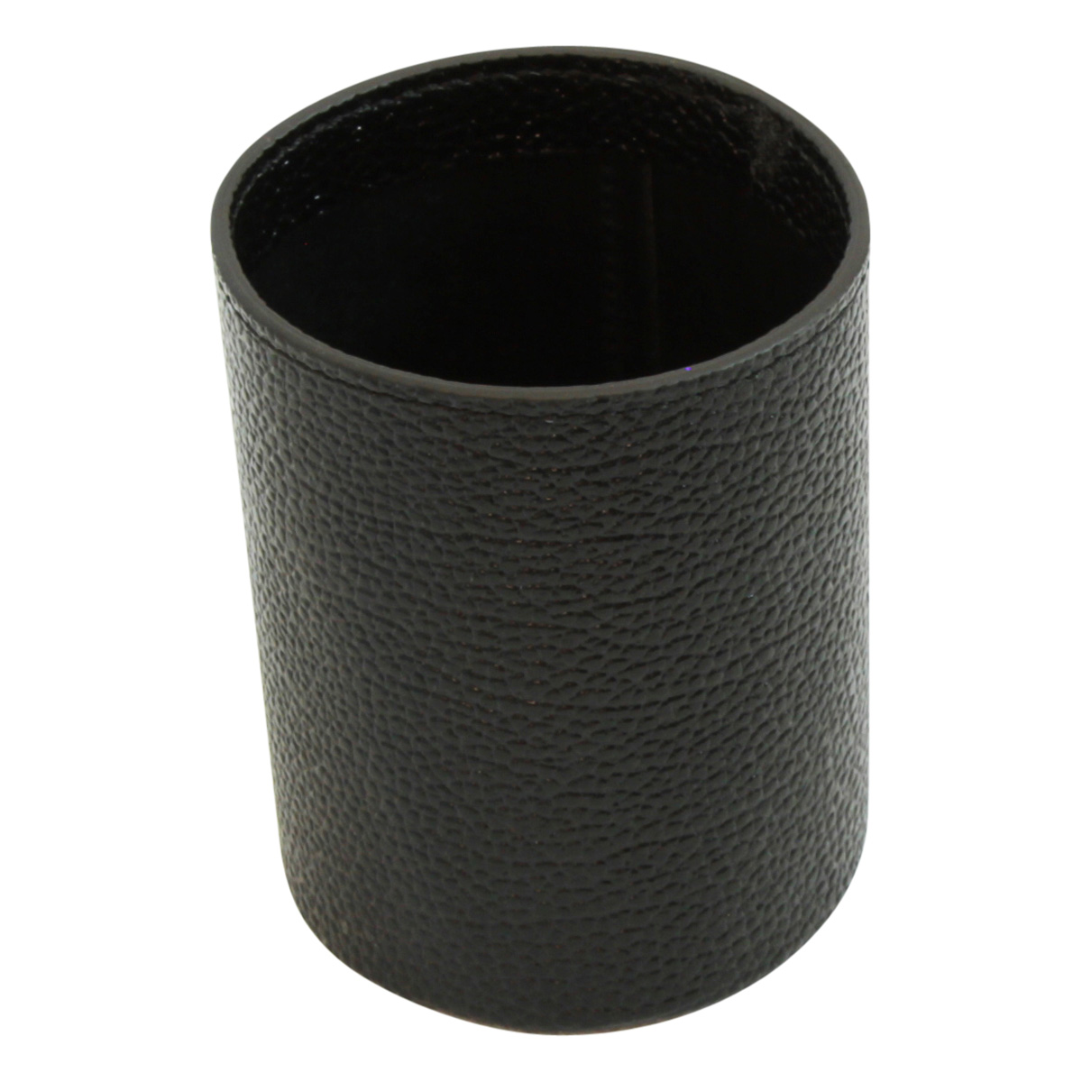 Leather pen cup - black | 763051NE US | Old Angler Firenze