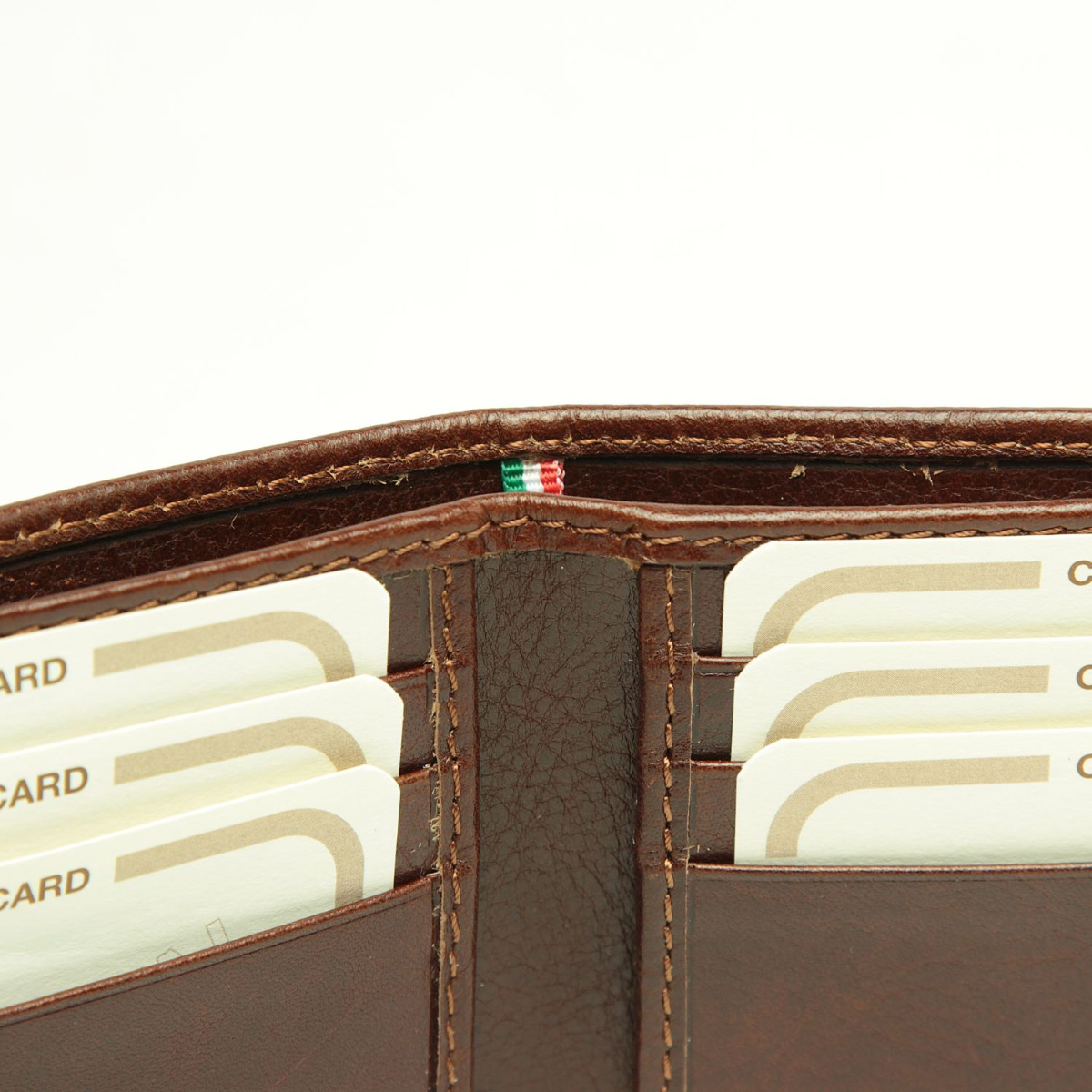 Bifold wallet with RFID blocking technology - Brown | 802605MA UK | Old Angler Firenze