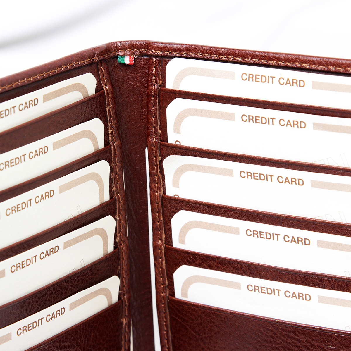 Leather Card Holder with RFID Protection|850493MA|Old Angler Firenze