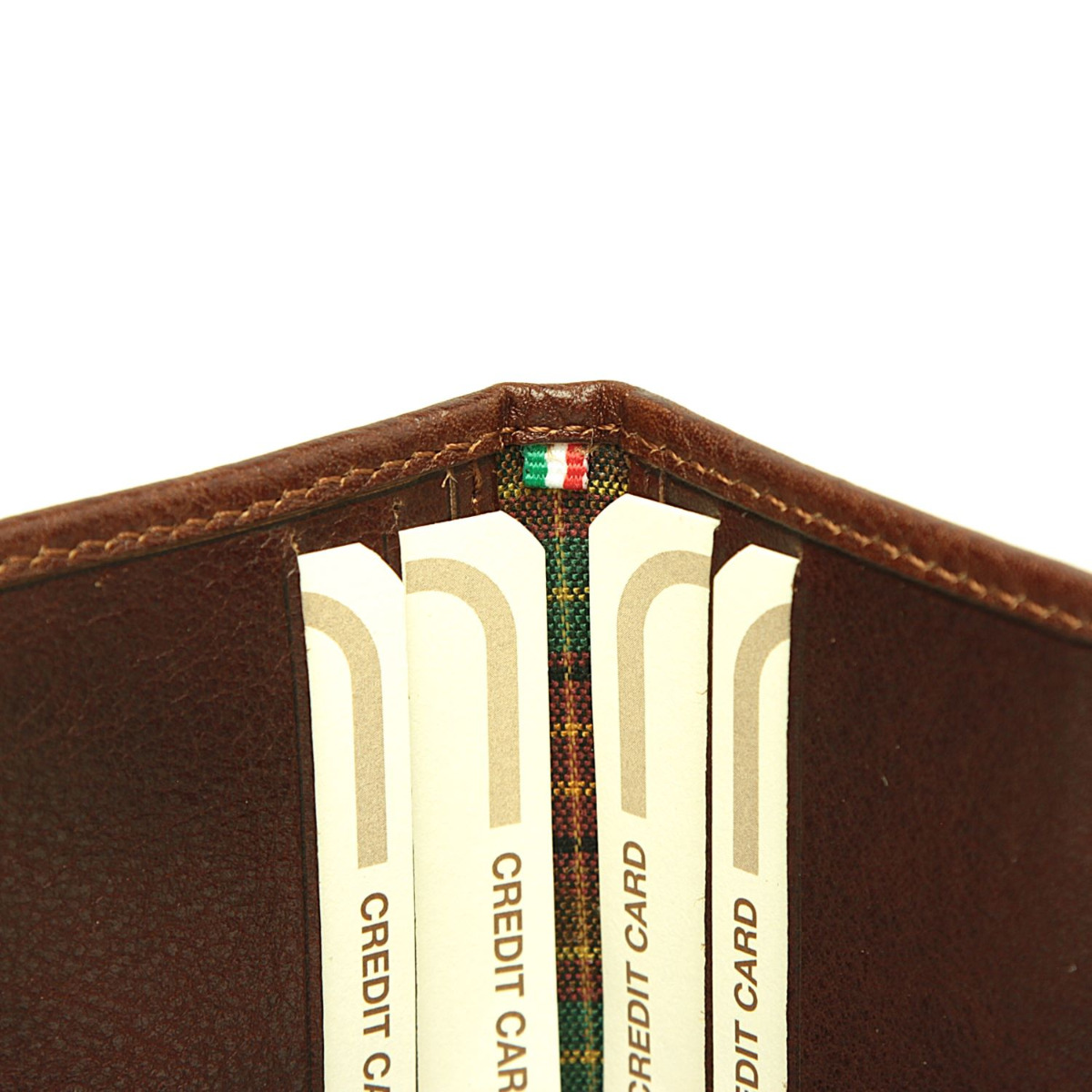 Wallet with snap closure - Brown | 851005MA | EURO | Old Angler Firenze