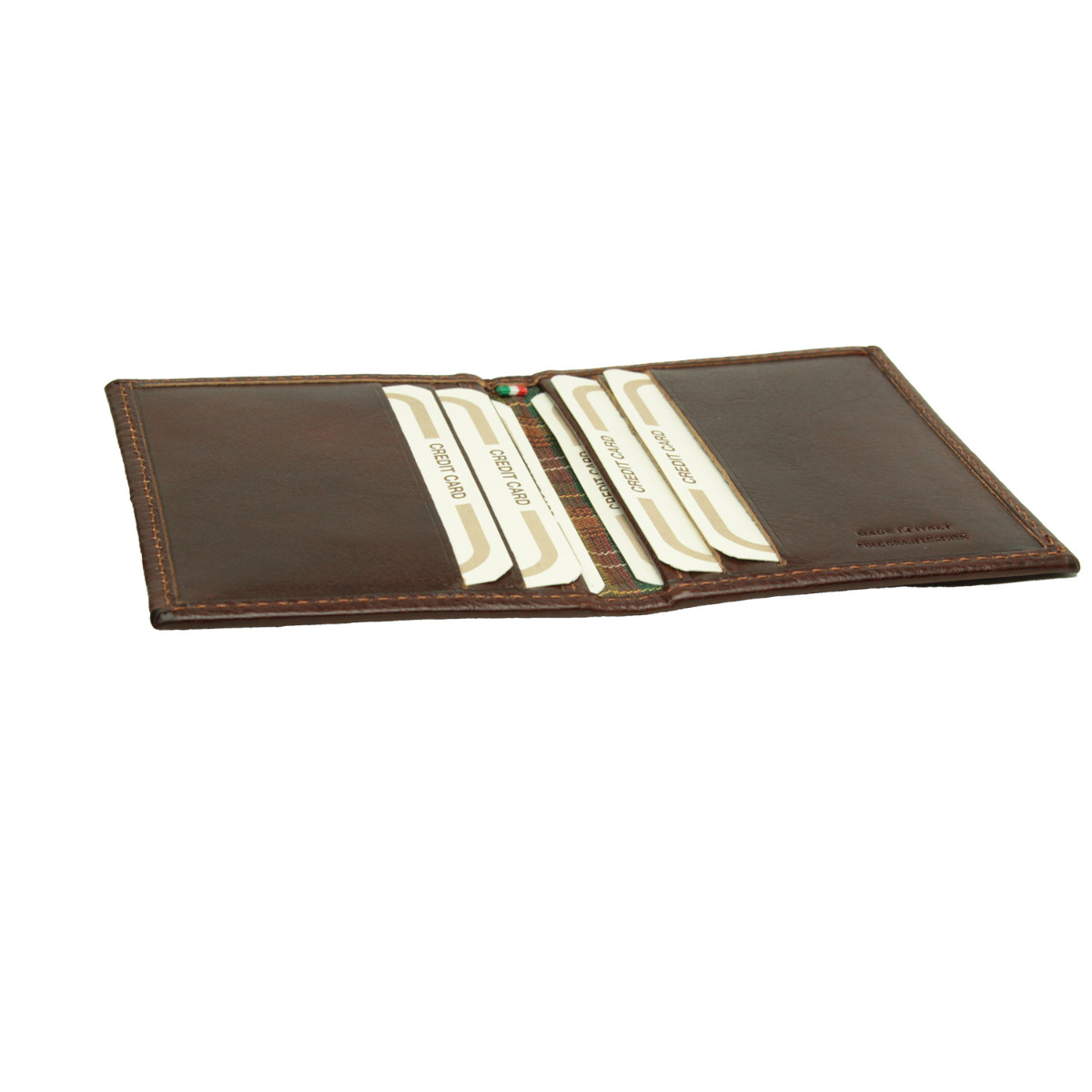 Leather card holder - brown|851205MA|Old Angler Firenze