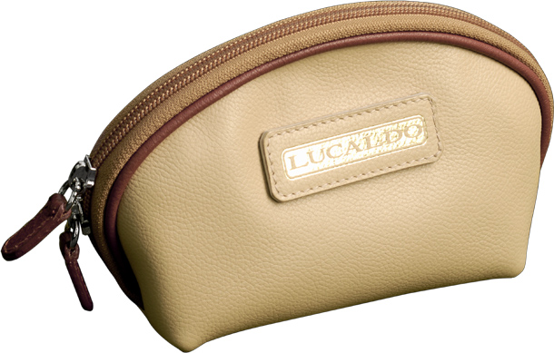 Selective leather Accessory Case - Sandy Brown/Brown | 314065SC | EURO | Old Angler Firenze